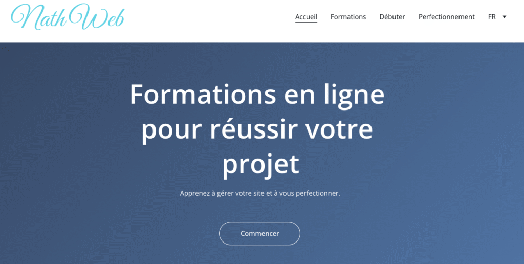 Accueil site NathWeb