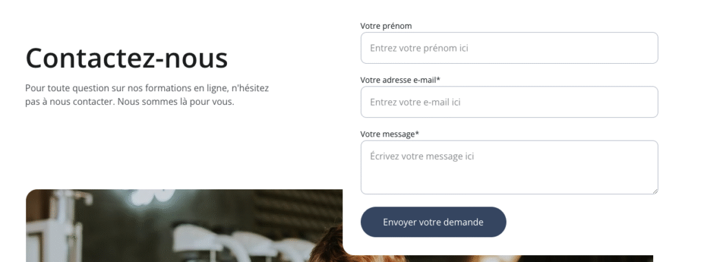 Formulaire contact NathWeb